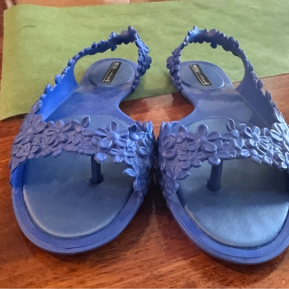 Melissa Women's Vibrant Blue Floral Sandals - Picture 3 of 6